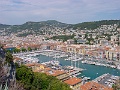 Nizza Blick von Chateau auf Hafen 2
